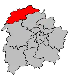 Cantonul Mirebeau în cadrul arondismentului