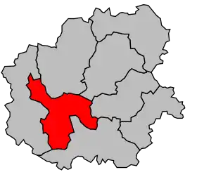 Cantonul Bellac în cadrul arondismentului