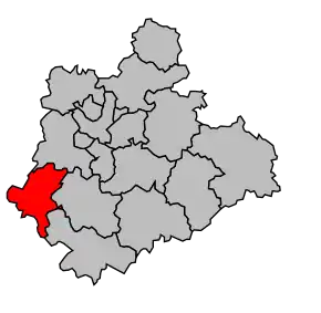 Cantonul Châlus în cadrul arondismentului