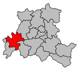 Cantonul Darney în cadrul arondismentului