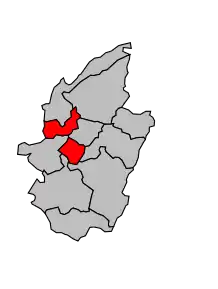 Cantonul Saint-Dié-des-Vosges-Ouest în cadrul arondismentului