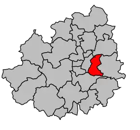 Cantonul Auxerre-Est în cadrul arondismentului