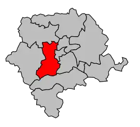 Cantonul Sens-Ouest în cadrul arondismentului