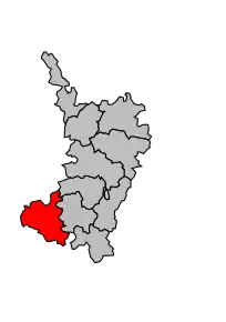 Cantonul Vézelay în cadrul arondismentului