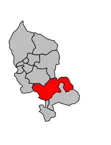 Cantonul Grandvillars în cadrul arondismentului