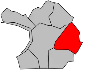 Cantonul La Courneuve în cadrul arondismentului