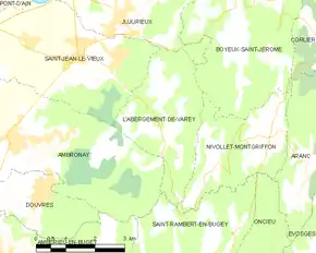 Poziția localității L'Abergement-de-Varey