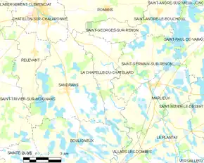 Poziția localității La Chapelle-du-Châtelard