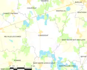Poziția localității Condeissiat