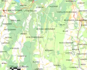 Poziția localității Le Grand-Abergement