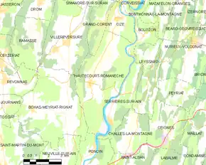 Poziția localității Hautecourt-Romanèche