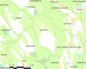 Poziția localității Innimond