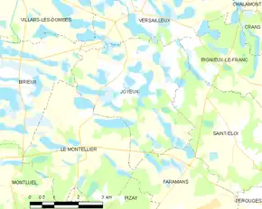 Poziția localității Joyeux