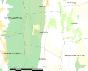 Poziția localității Lompnieu