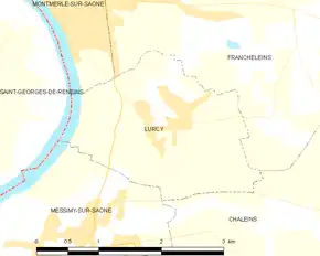 Poziția localității Lurcy
