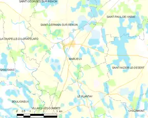 Poziția localității Marlieux