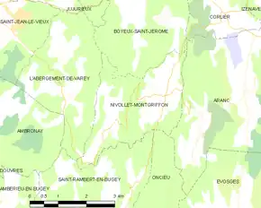 Poziția localității Nivollet-Montgriffon
