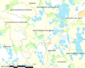 Poziția localității Saint-Germain-sur-Renon