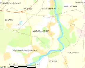 Poziția localității Saint-Jean-de-Niost