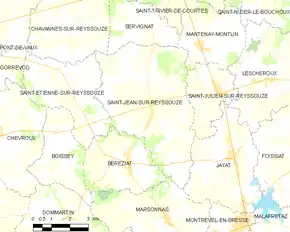 Poziția localității Saint-Jean-sur-Reyssouze