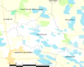 Poziția localității Sainte-Olive