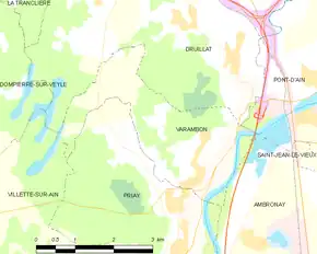 Poziția localității Varambon