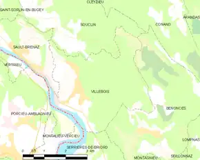 Poziția localității Villebois