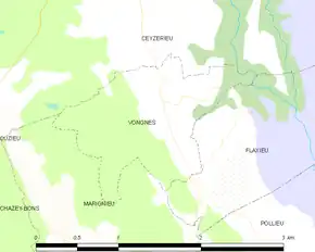 Poziția localității Vongnes