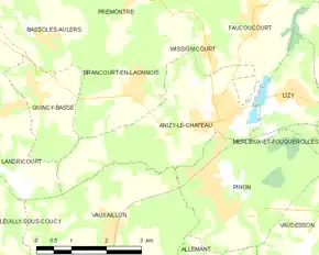 Poziția localității Anizy-le-Château