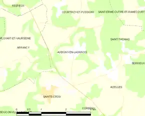 Poziția localității Aubigny-en-Laonnois