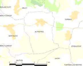 Poziția localității Autreppes