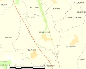 Poziția localității Bellenglise