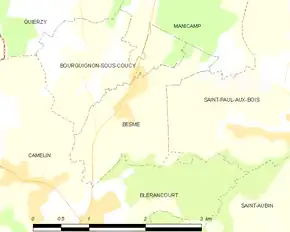 Poziția localității Besmé