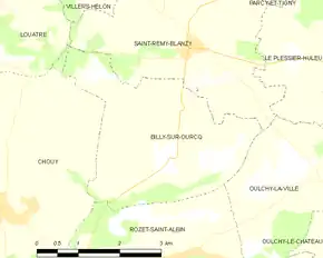 Poziția localității Billy-sur-Ourcq