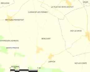 Poziția localității Boncourt