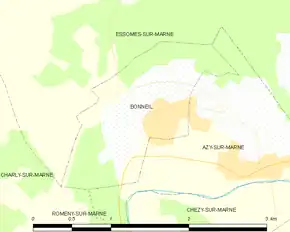 Poziția localității Bonneil