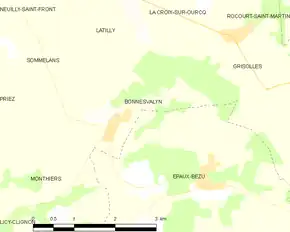 Poziția localității Bonnesvalyn