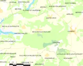 Poziția localității Bouconville-Vauclair