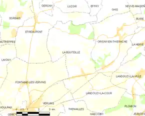 Poziția localității La Bouteille