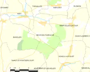 Poziția localității Braye-en-Thiérache