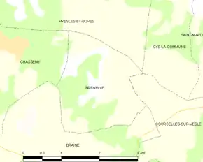 Poziția localității Brenelle