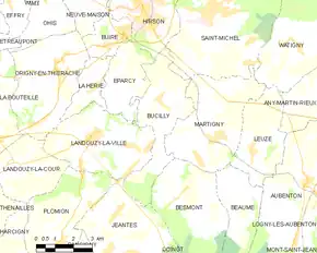 Poziția localității Bucilly