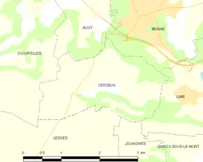 Poziția localității Cerseuil