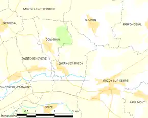 Poziția localității Chéry-lès-Rozoy