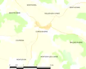 Poziția localității Condé-en-Brie
