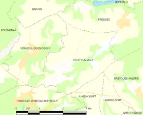 Poziția localității Coucy-la-Ville