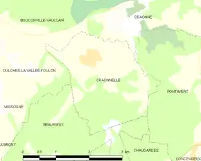 Poziția localității Craonnelle