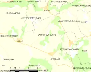Poziția localității La Croix-sur-Ourcq