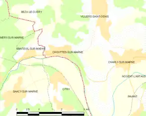 Poziția localității Crouttes-sur-Marne