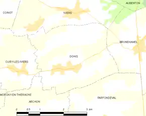 Poziția localității Dohis
